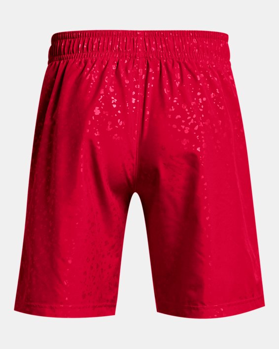 Men's UA Woven Emboss Shorts, Red, pdpMainDesktop image number 5